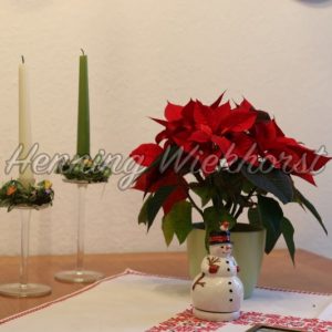 Blumen und Kerzen auf Tisch - Henning Wiekhorst