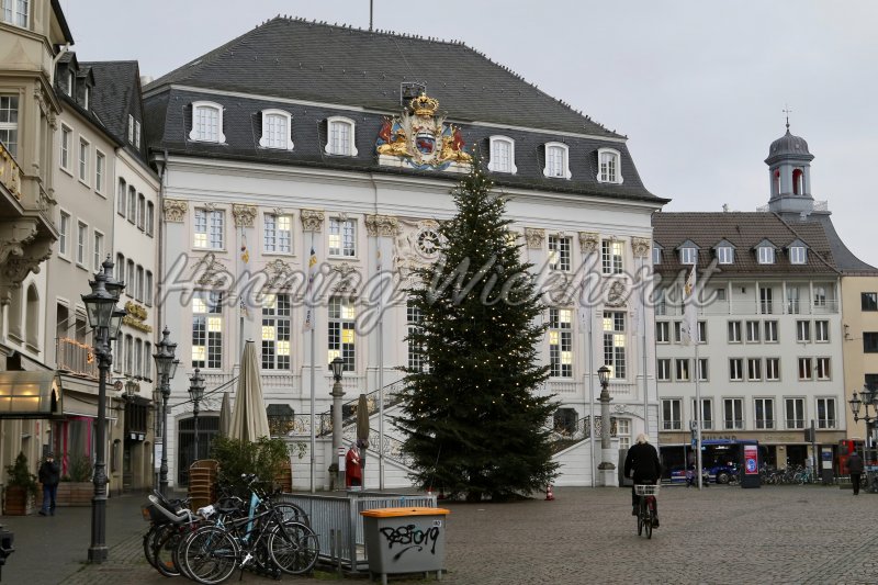 Bonn 2020: Einsamer Weihnachtsbaum während Lockdown - Henning Wiekhorst
