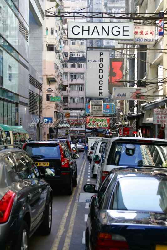 Hong Kong: Enge Straße in Causeway Bay - Henning Wiekhorst