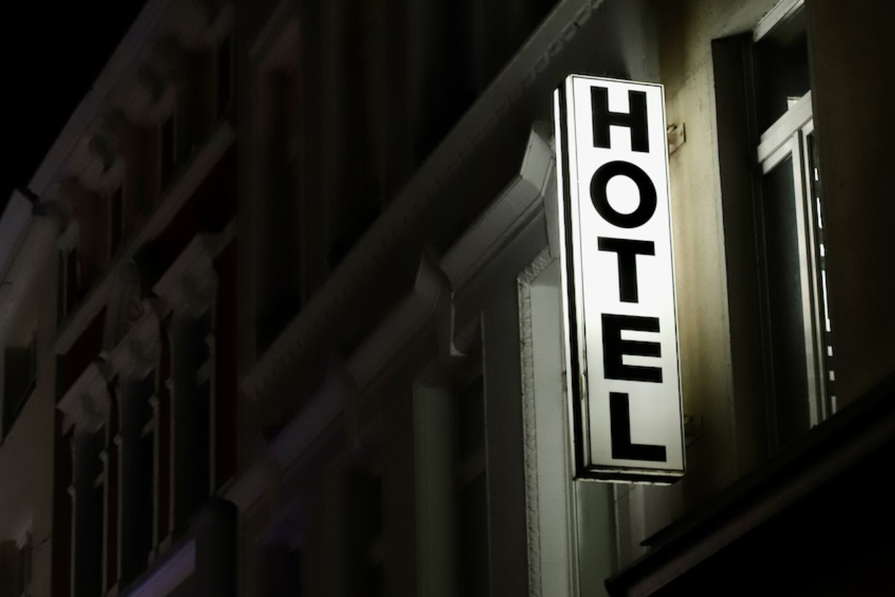 Hotel in der Nacht