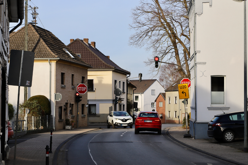 Kreuzung Arzdorf aus Fritzdorf kommend