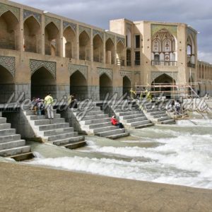 Isfahan: Blick entlang der Kajahoo-Brücke - Henning Wiekhorst
