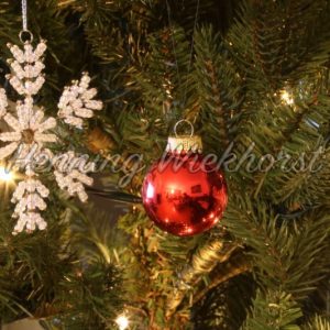Rote Kugel am Weihnachtsbaum - Henning Wiekhorst