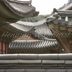Seoul: Pagoden-Dächer des Palastes - Henning Wiekhorst