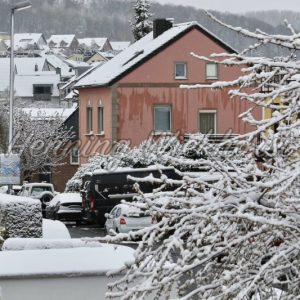 Snow in the village - Henning Wiekhorst
