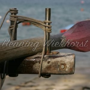 Steuerruder am Drachenboot - Henning Wiekhorst
