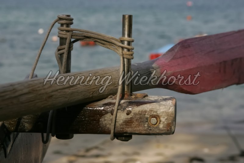 Steuerruder am Drachenboot - Henning Wiekhorst
