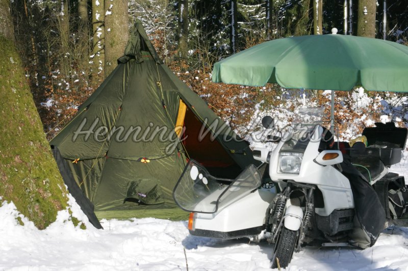 Zelten und Camping im Schnee (9) - Henning Wiekhorst